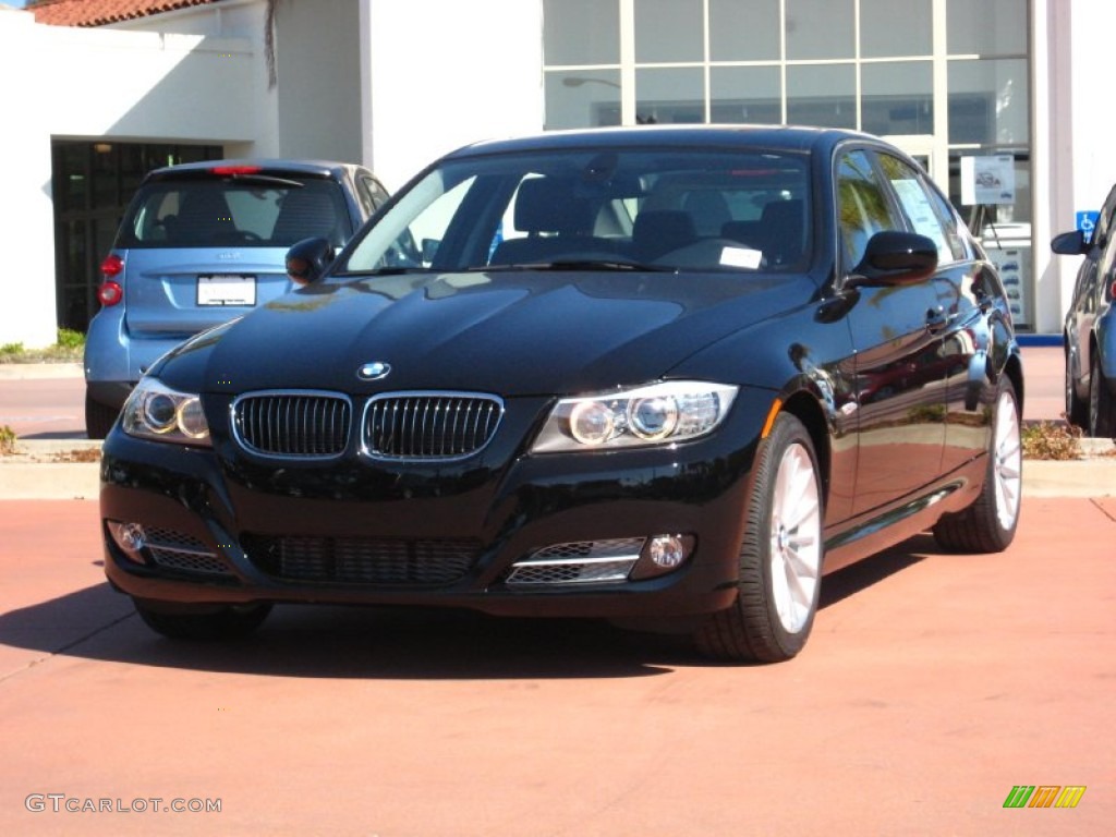 2011 3 Series 335d Sedan - Jet Black / Black photo #1