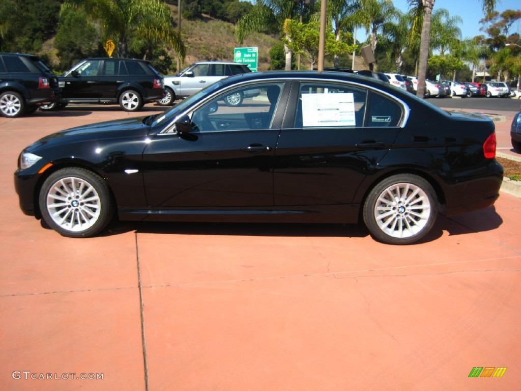 2011 3 Series 335d Sedan - Jet Black / Black photo #2