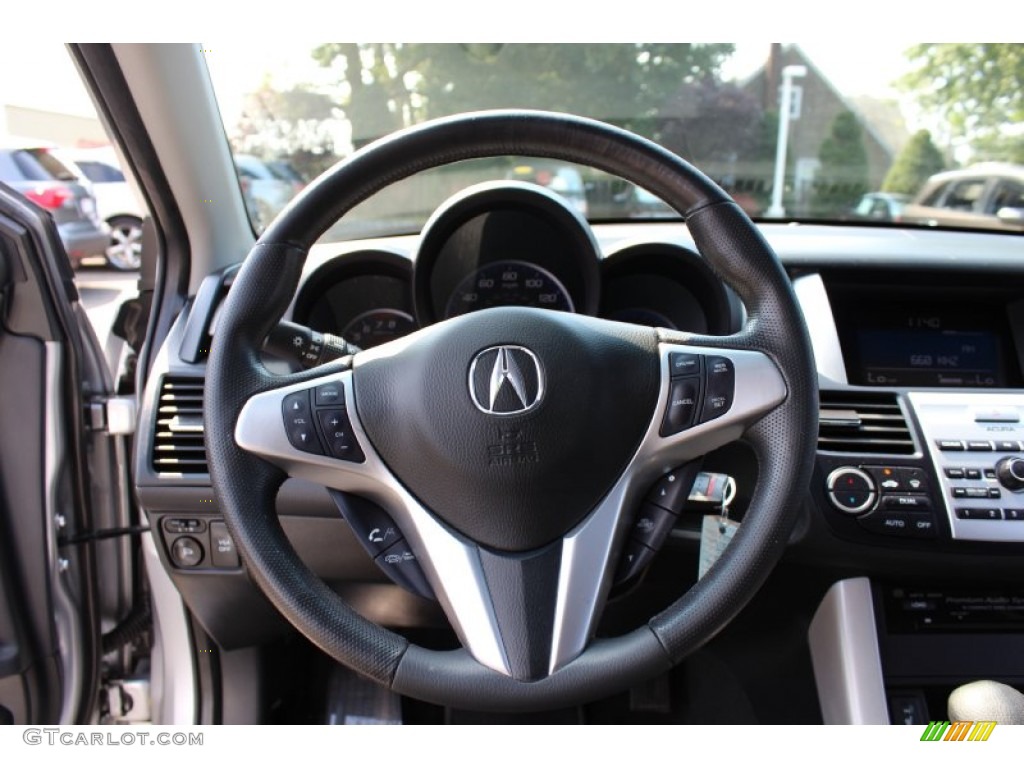 2008 Acura RDX Standard RDX Model Ebony Steering Wheel Photo #53948705