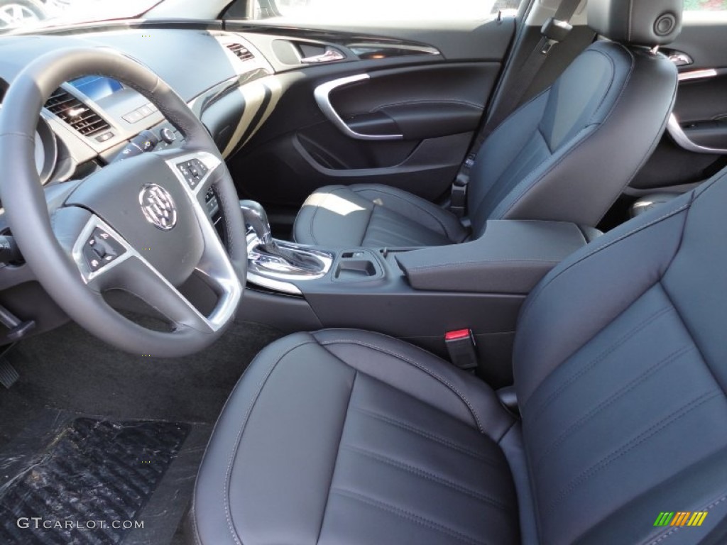 Ebony Interior 2011 Buick Regal CXL Turbo Photo #53948726