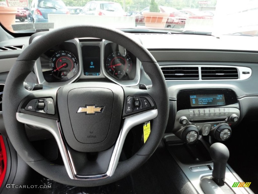 2012 Chevrolet Camaro LS Coupe Black Steering Wheel Photo #53949446