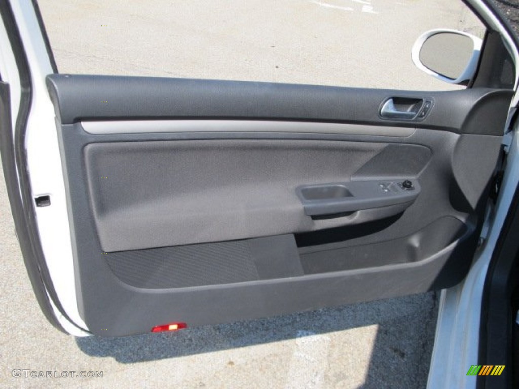 2008 Volkswagen Rabbit 2 Door Anthracite Black Door Panel Photo #53949542