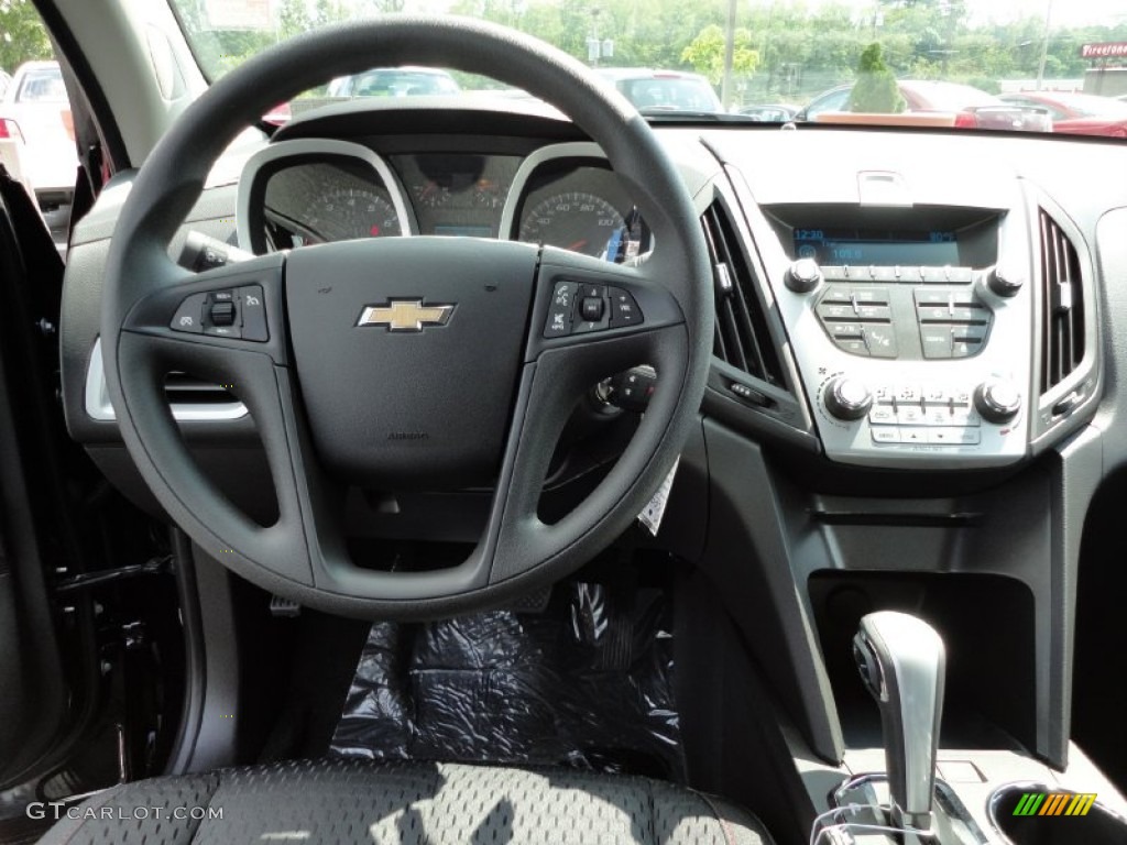 2012 Chevrolet Equinox LS Jet Black Steering Wheel Photo #53949605