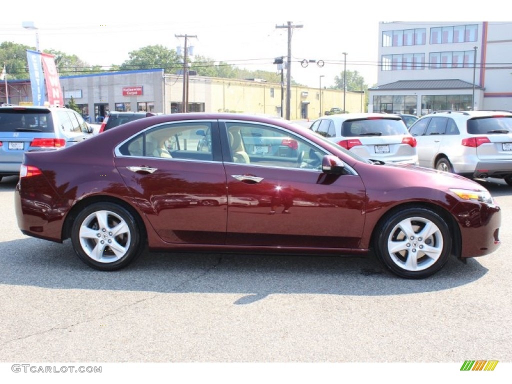Basque Red Pearl 2009 Acura TSX Sedan Exterior Photo #53950046