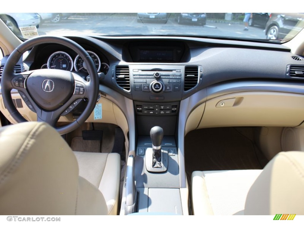 2009 Acura TSX Sedan Parchment Dashboard Photo #53950148