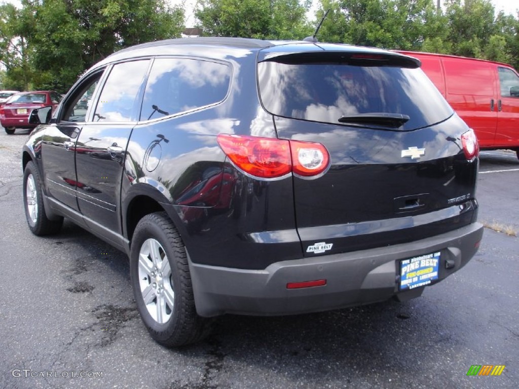 2011 Traverse LT - Black Granite Metallic / Ebony/Ebony photo #6