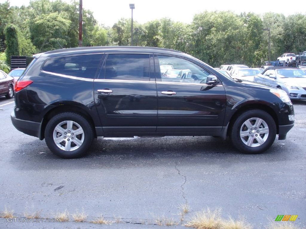 2011 Traverse LT - Black Granite Metallic / Ebony/Ebony photo #7