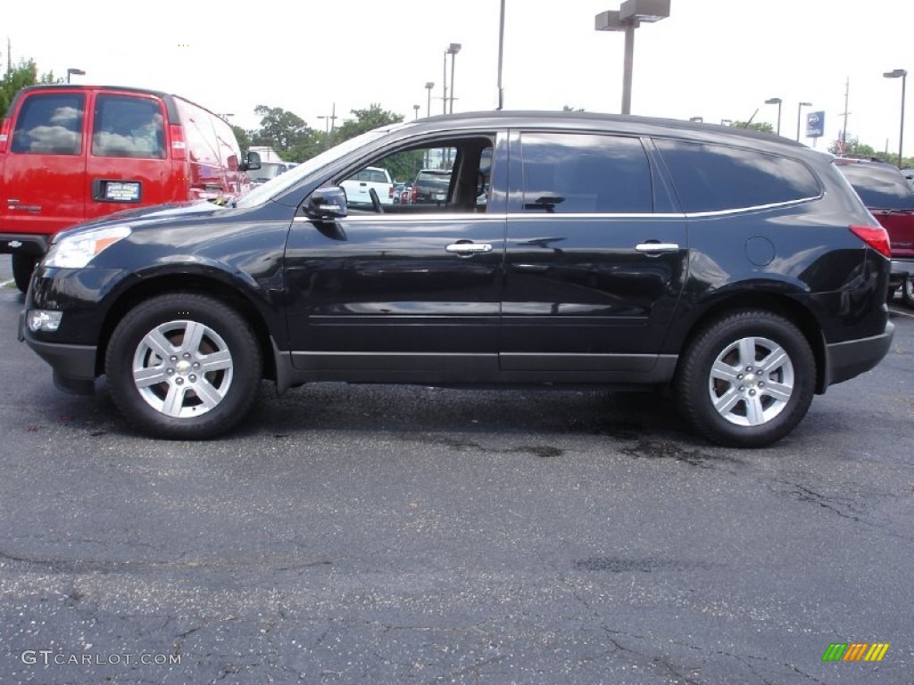 2011 Traverse LT - Black Granite Metallic / Ebony/Ebony photo #9