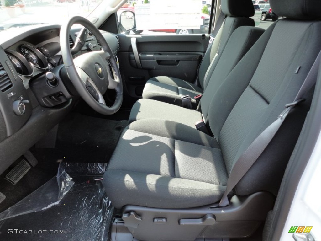 Ebony Interior 2012 Chevrolet Silverado 1500 LT Crew Cab 4x4 Photo #53951261