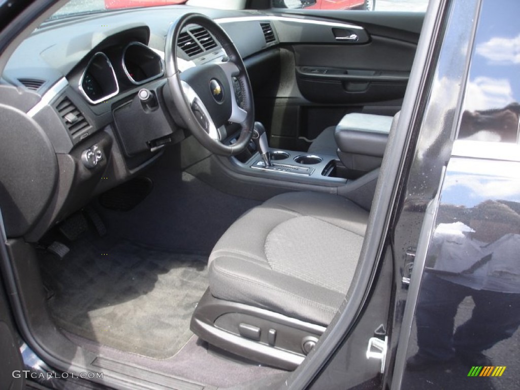 2011 Traverse LT - Black Granite Metallic / Ebony/Ebony photo #10