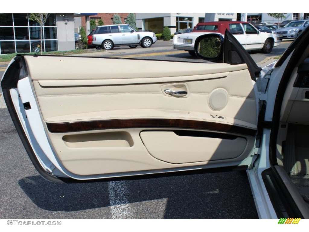 2011 BMW 3 Series 335i Coupe Cream Beige Door Panel Photo #53951865
