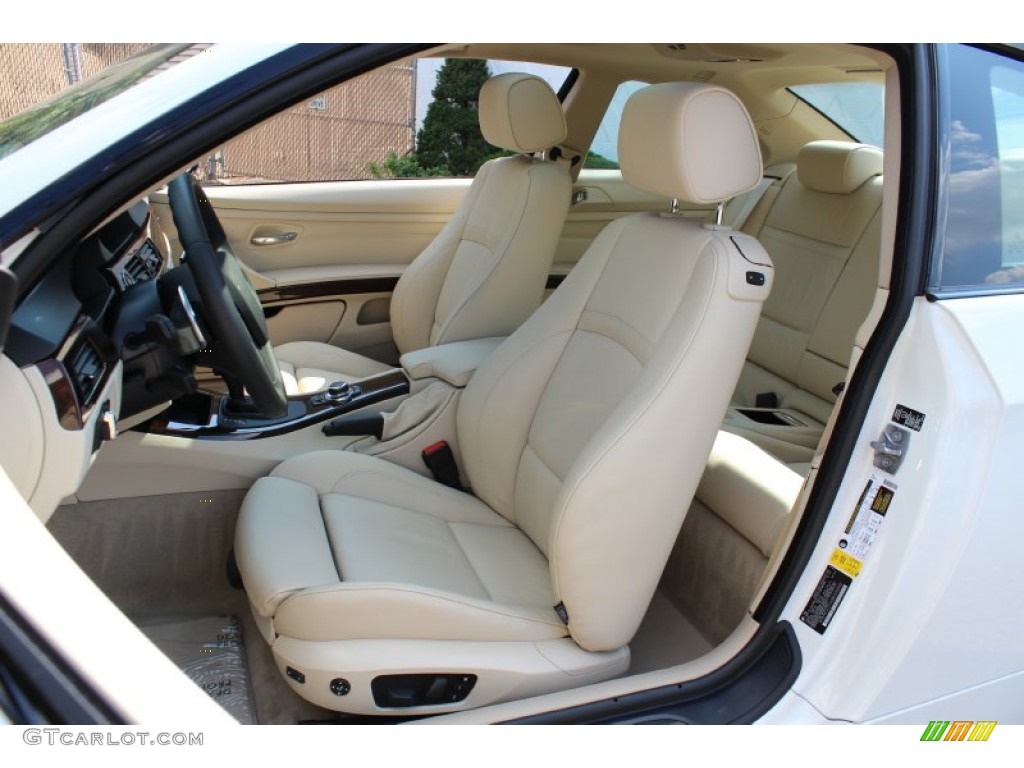 Cream Beige Interior 2011 BMW 3 Series 335i Coupe Photo #53951894