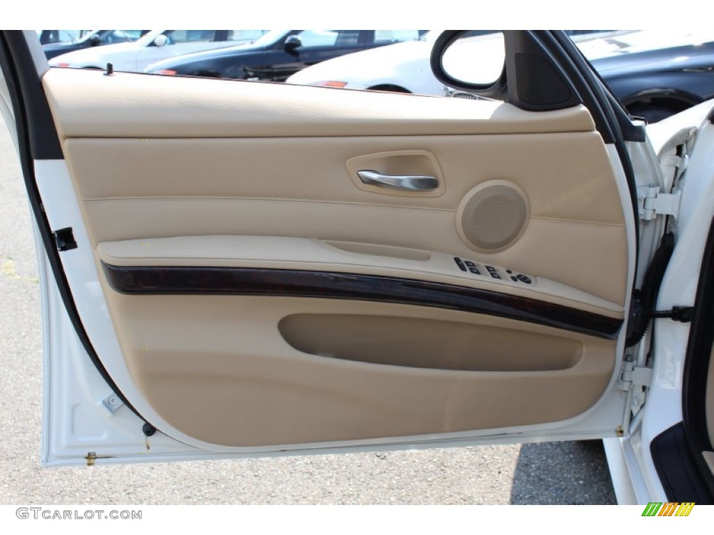 2008 3 Series 328xi Sedan - Alpine White / Beige photo #9