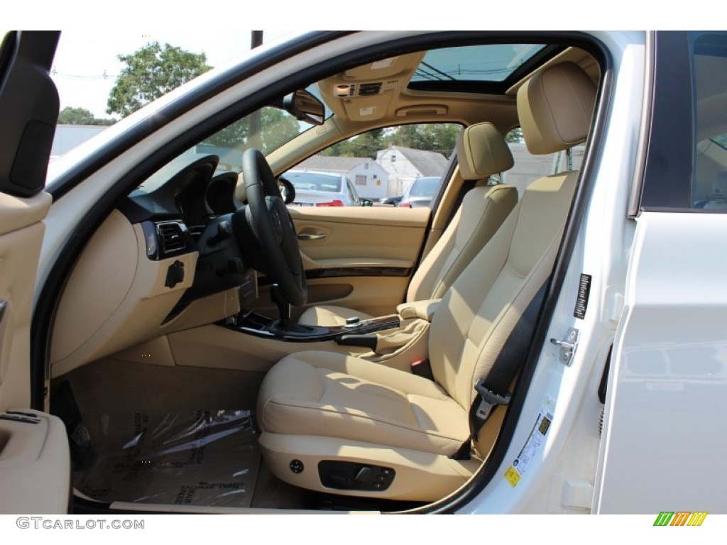 2008 3 Series 328xi Sedan - Alpine White / Beige photo #11