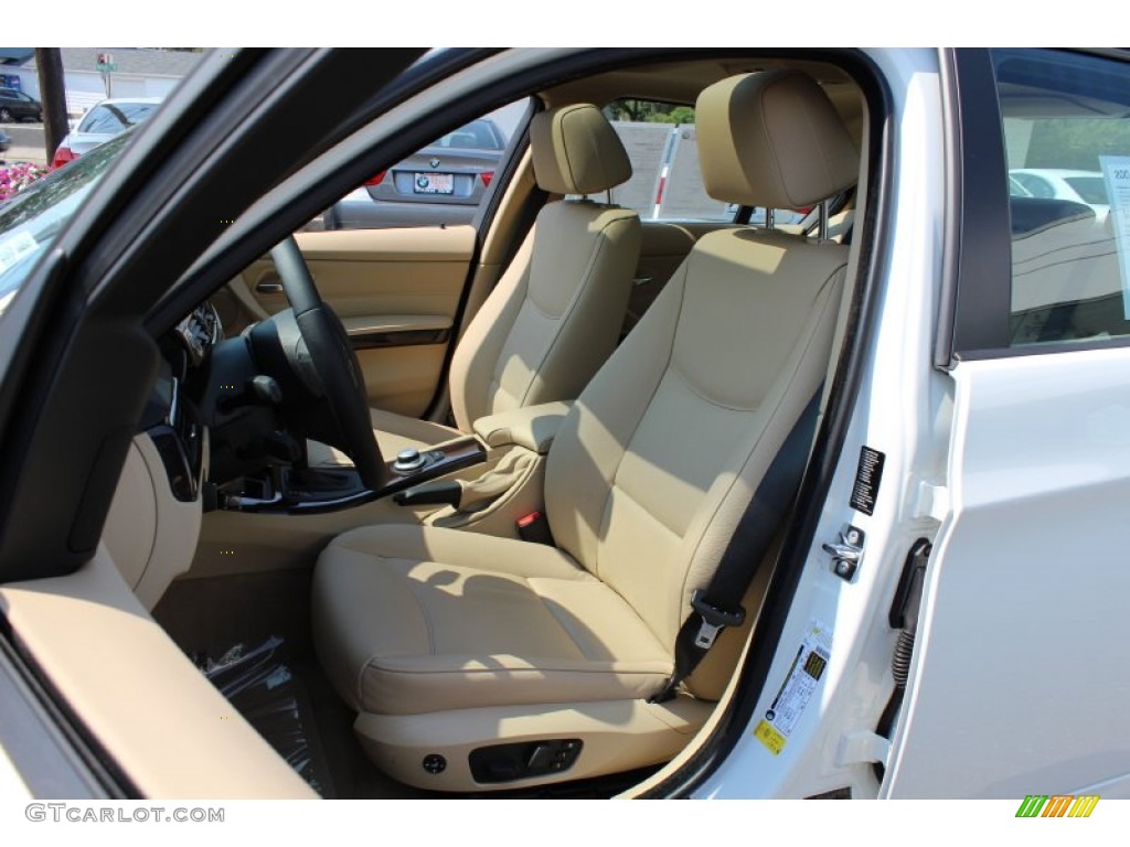 2008 3 Series 328xi Sedan - Alpine White / Beige photo #12