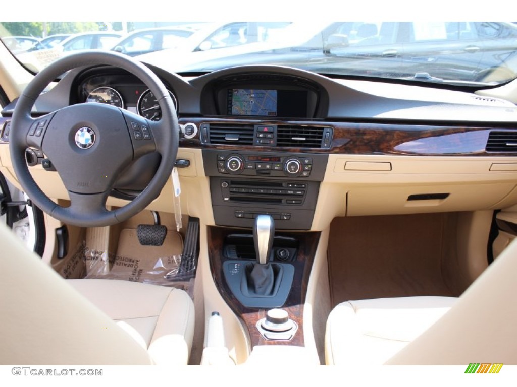 2008 3 Series 328xi Sedan - Alpine White / Beige photo #13