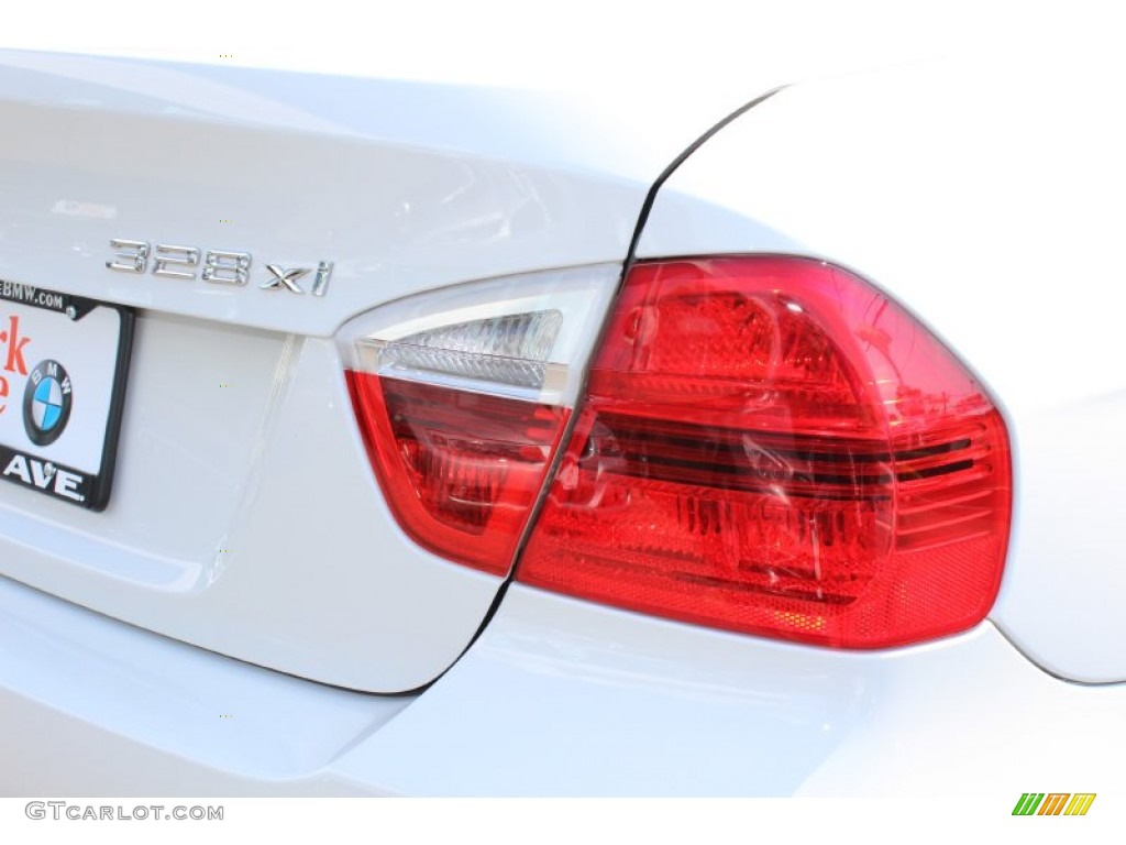 2008 3 Series 328xi Sedan - Alpine White / Beige photo #22