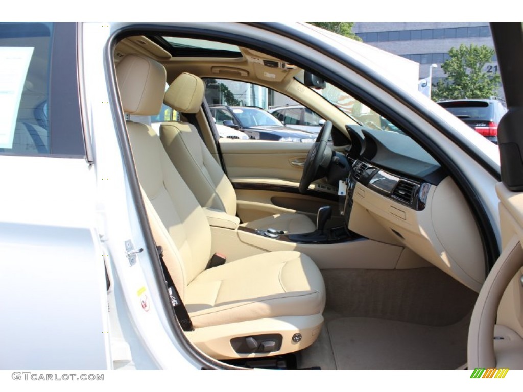 2008 3 Series 328xi Sedan - Alpine White / Beige photo #27