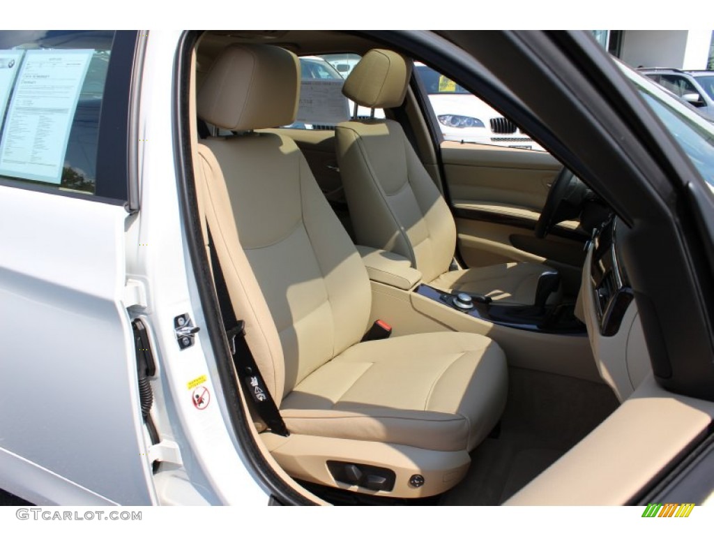 2008 3 Series 328xi Sedan - Alpine White / Beige photo #28