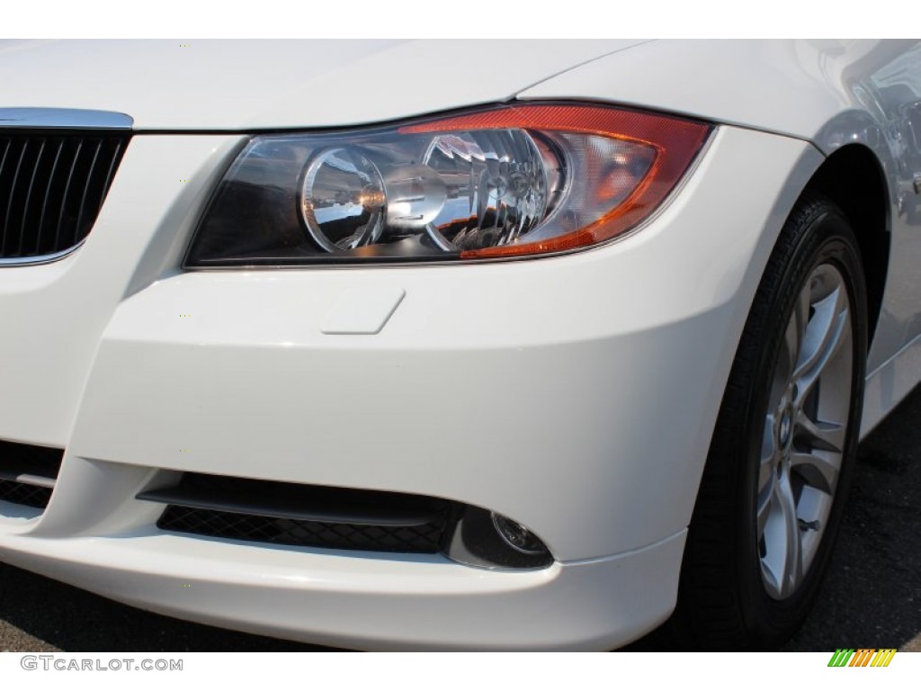 2008 3 Series 328xi Sedan - Alpine White / Beige photo #30