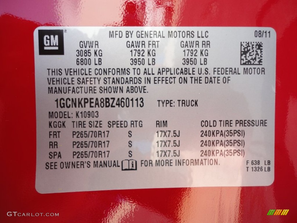 2011 Silverado 1500 Regular Cab 4x4 - Victory Red / Dark Titanium photo #20
