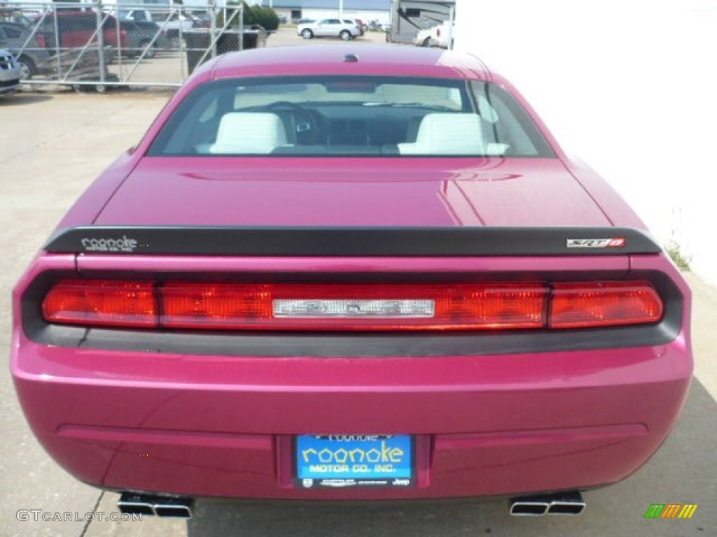 2010 Challenger SRT8 Furious Fuchsia Edition - Furious Fuchsia / Pearl White Leather photo #4