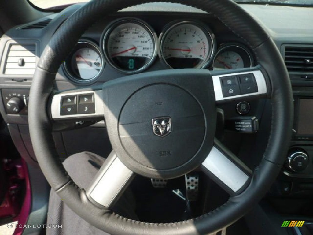 2010 Dodge Challenger SRT8 Furious Fuchsia Edition Steering Wheel Photos