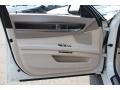 Oyster Nappa Leather Door Panel Photo for 2010 BMW 7 Series #53953748