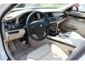 Oyster Nappa Leather Interior Photo for 2010 BMW 7 Series #53953754