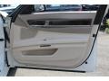 Oyster Nappa Leather Door Panel Photo for 2010 BMW 7 Series #53953889