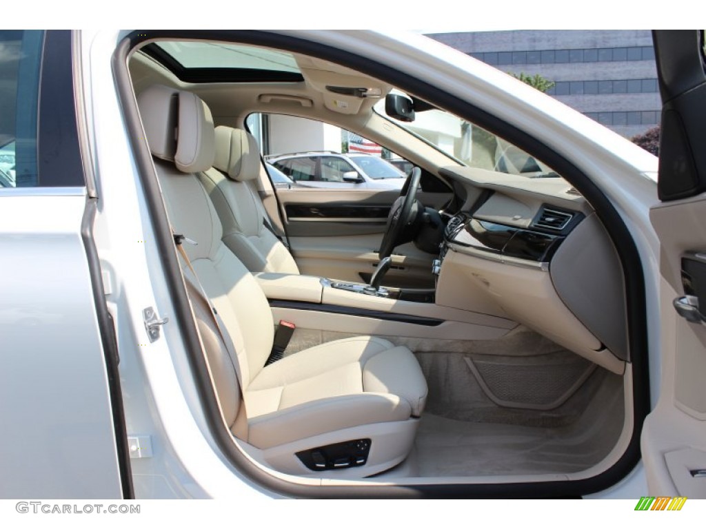 Oyster Nappa Leather Interior 2010 BMW 7 Series 750Li xDrive Sedan Photo #53953912
