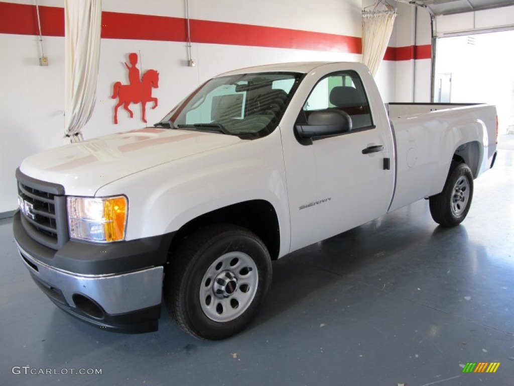 2011 Sierra 1500 Regular Cab - Summit White / Dark Titanium photo #1