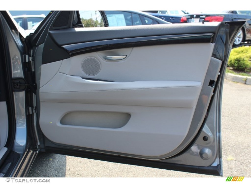 2011 BMW 5 Series 535i Gran Turismo Everest Gray Door Panel Photo #53955101