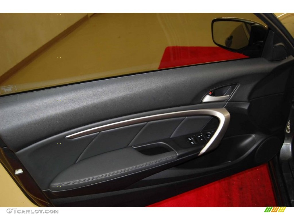 2009 Honda Accord EX-L Coupe Black Door Panel Photo #53955233