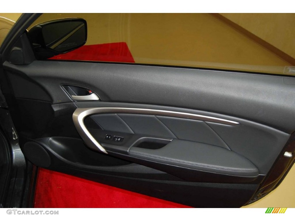 2009 Honda Accord EX-L Coupe Black Door Panel Photo #53955293