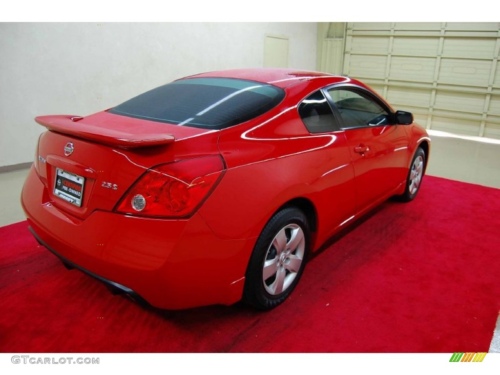 2008 Altima 2.5 S Coupe - Code Red Metallic / Blond photo #6