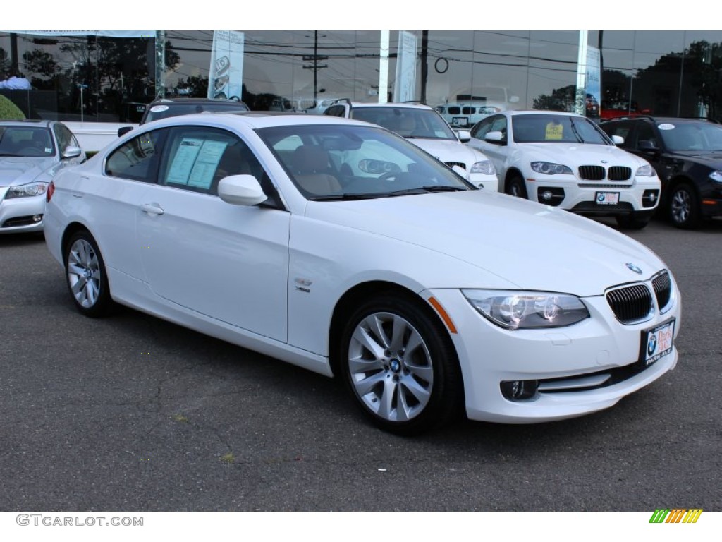 2011 3 Series 328i xDrive Coupe - Alpine White / Saddle Brown Dakota Leather photo #3