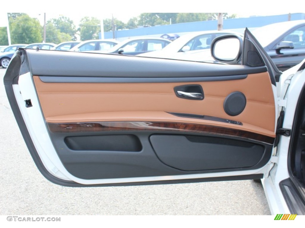 2011 BMW 3 Series 328i xDrive Coupe Saddle Brown Dakota Leather Door Panel Photo #53955566