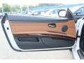 Saddle Brown Dakota Leather Door Panel Photo for 2011 BMW 3 Series #53955566
