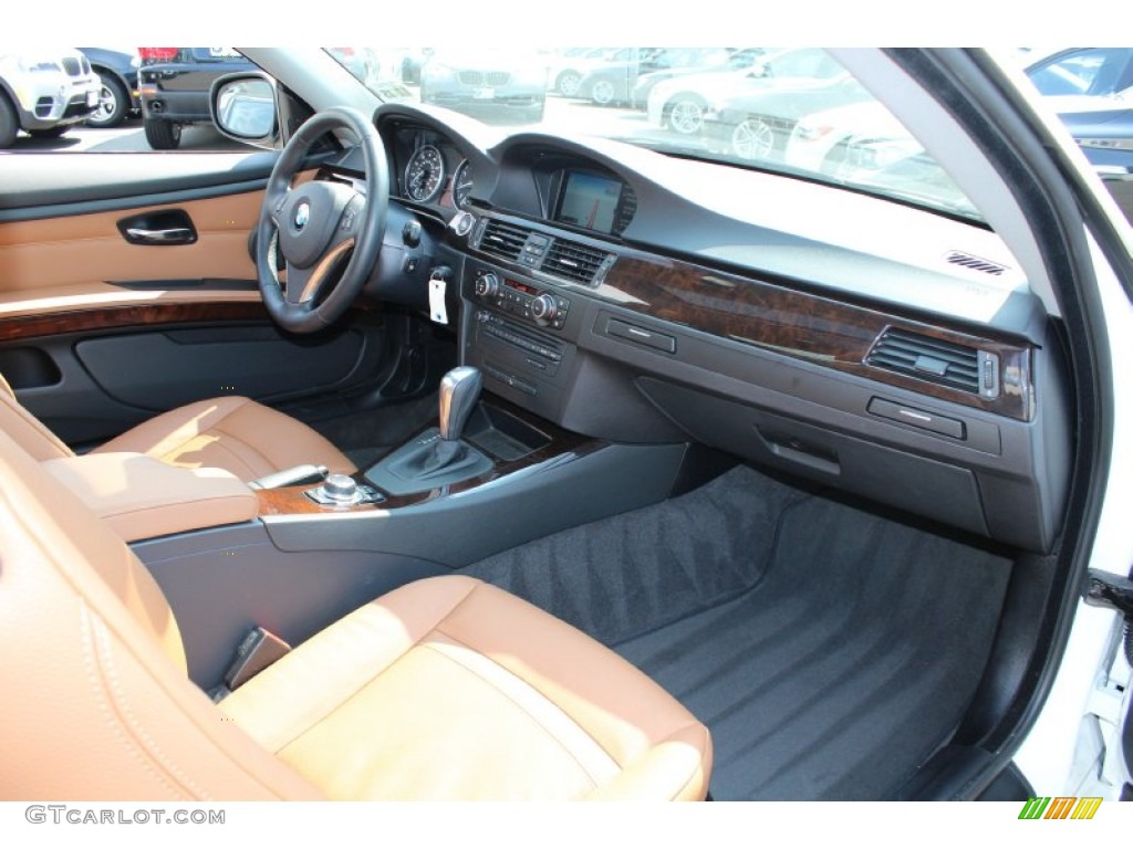 2011 BMW 3 Series 328i xDrive Coupe Saddle Brown Dakota Leather Dashboard Photo #53955692