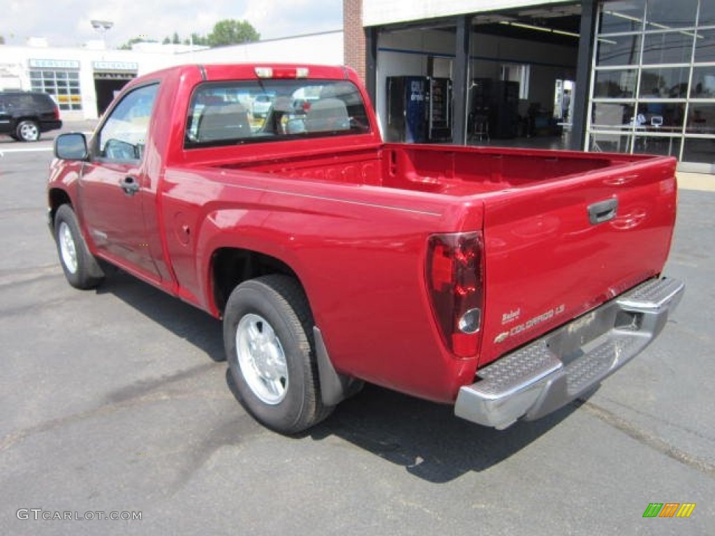 Dark Cherry Red Metallic 2005 Chevrolet Colorado LS Regular Cab Exterior Photo #53956289