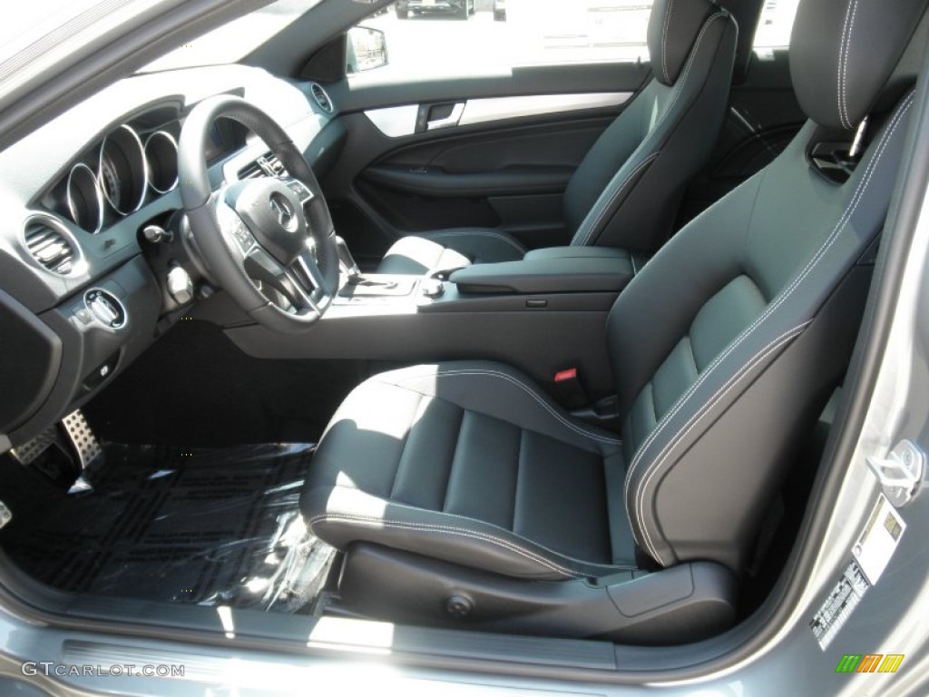 Black Interior 2012 Mercedes-Benz C 250 Coupe Photo #53956301