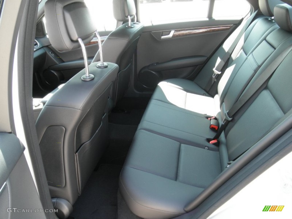 Black Interior 2012 Mercedes-Benz C 250 Sport Photo #53956571