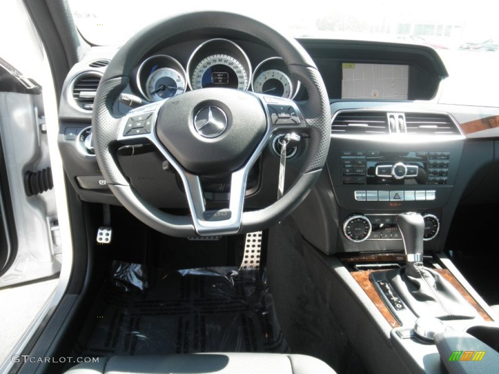 2012 Mercedes-Benz C 250 Sport Black Dashboard Photo #53956574