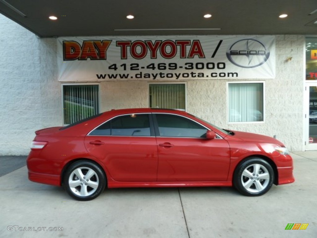 2011 Camry SE - Barcelona Red Metallic / Dark Charcoal photo #1