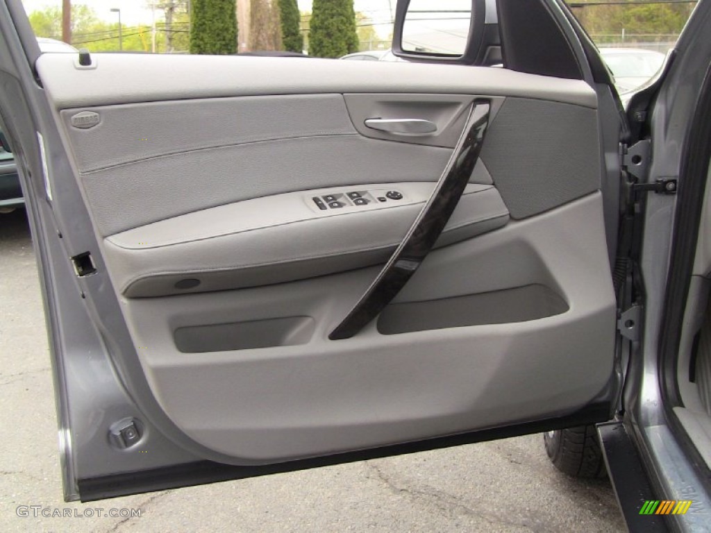 2008 BMW X3 3.0si Grey Door Panel Photo #53957265