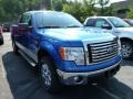 2011 Blue Flame Metallic Ford F150 XLT SuperCab 4x4  photo #1