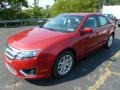 2012 Red Candy Metallic Ford Fusion SEL  photo #5