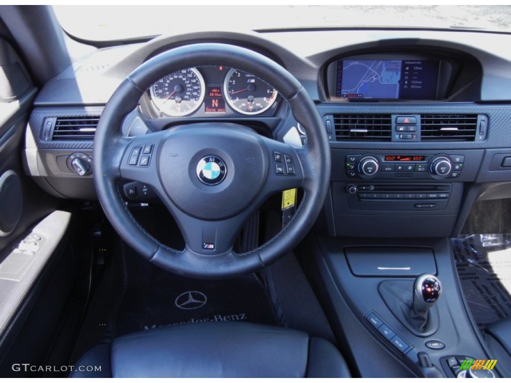2009 BMW M3 Coupe Anthracite/Black Steering Wheel Photo #53958188