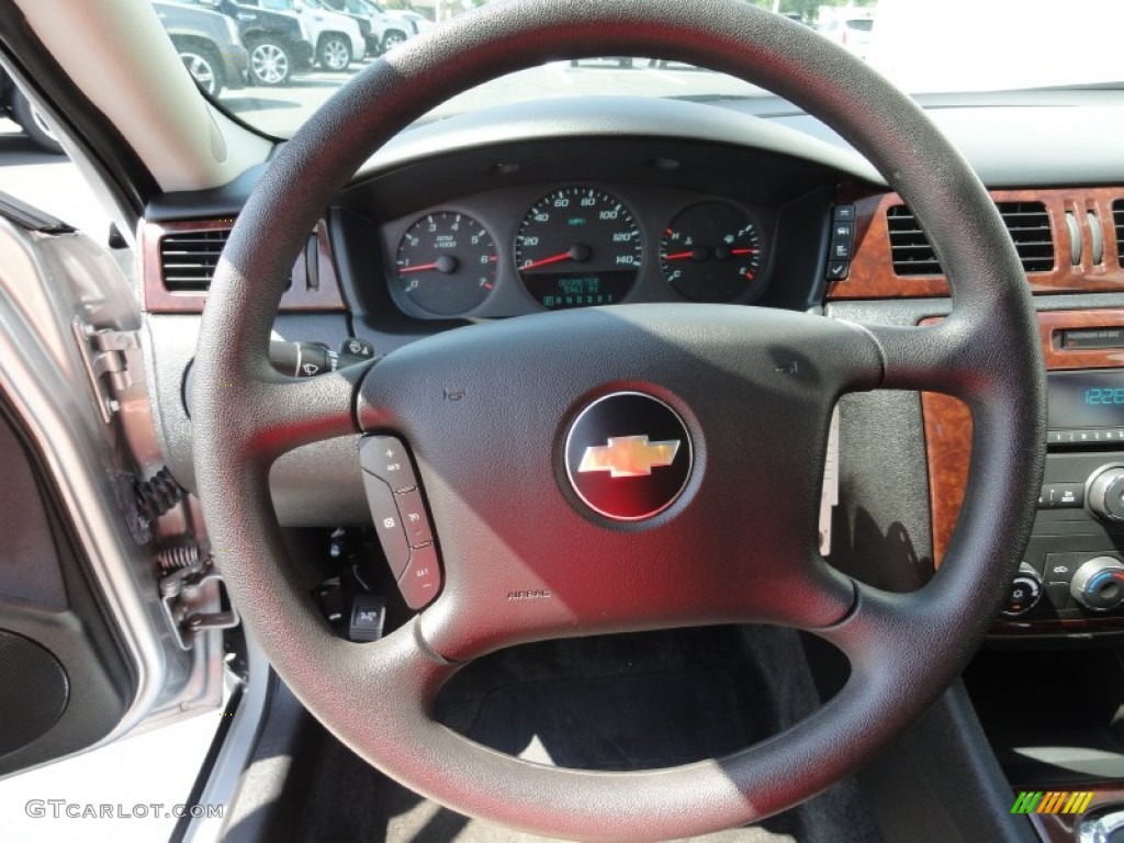 2011 Chevrolet Impala LS Ebony Steering Wheel Photo #53959055